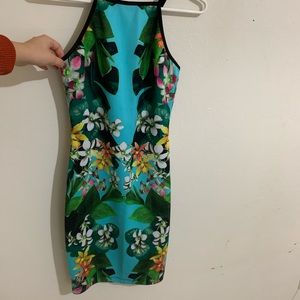 Jc Penny floral bodycon dress